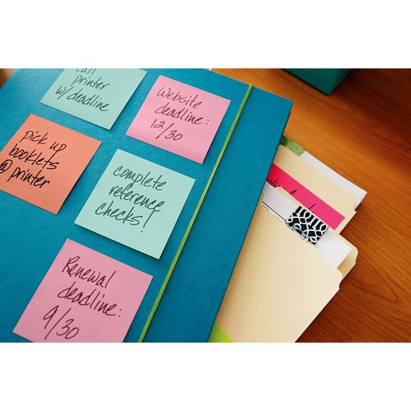 Pop-up Notes, 3x3 in, 5 Pads, America's Favorite Sticky Notes, Assorted Colors, - Picture 10 of 10